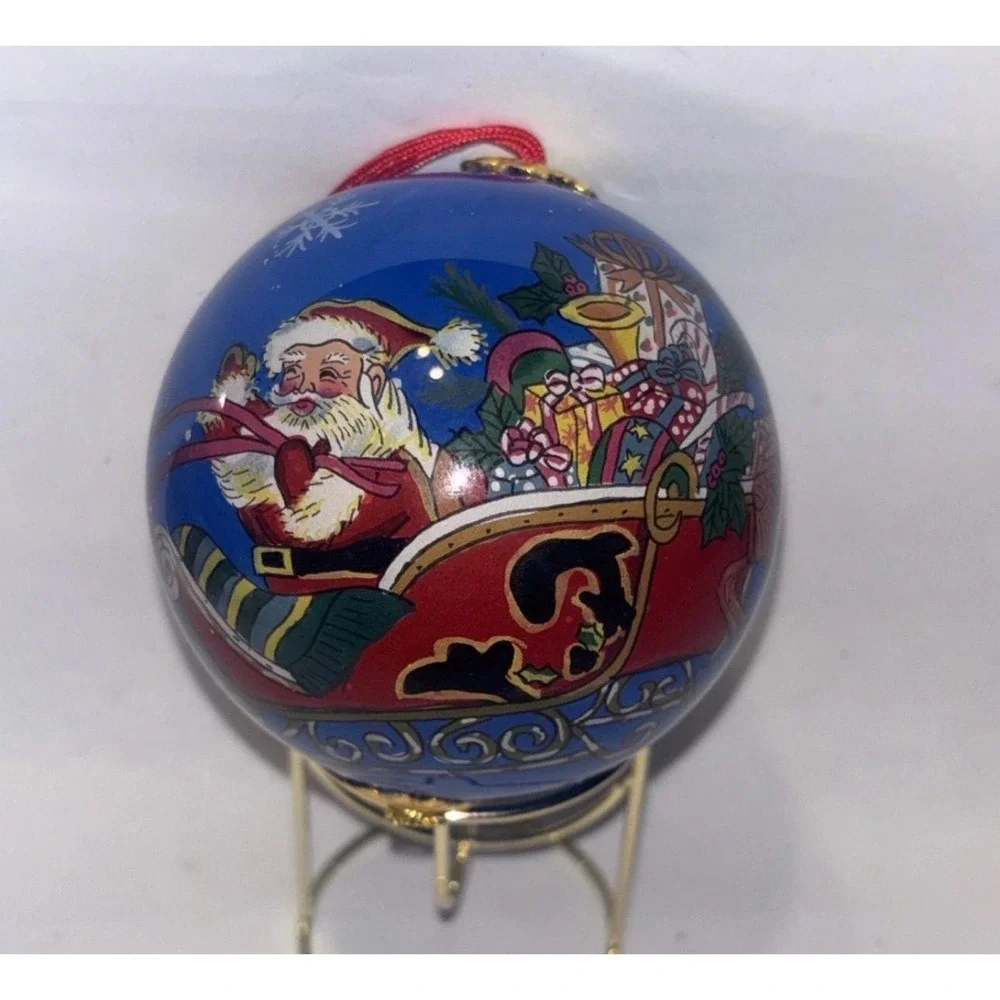 Brighten the Season Glass Ball Christmas Ornament 3.75